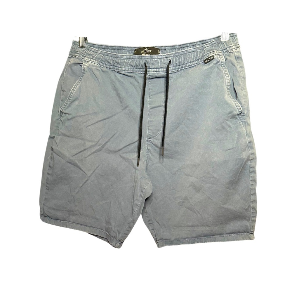 Men’s Hollister Jogger Shorts 9” XL bluish khaki color.  Blue/khaki